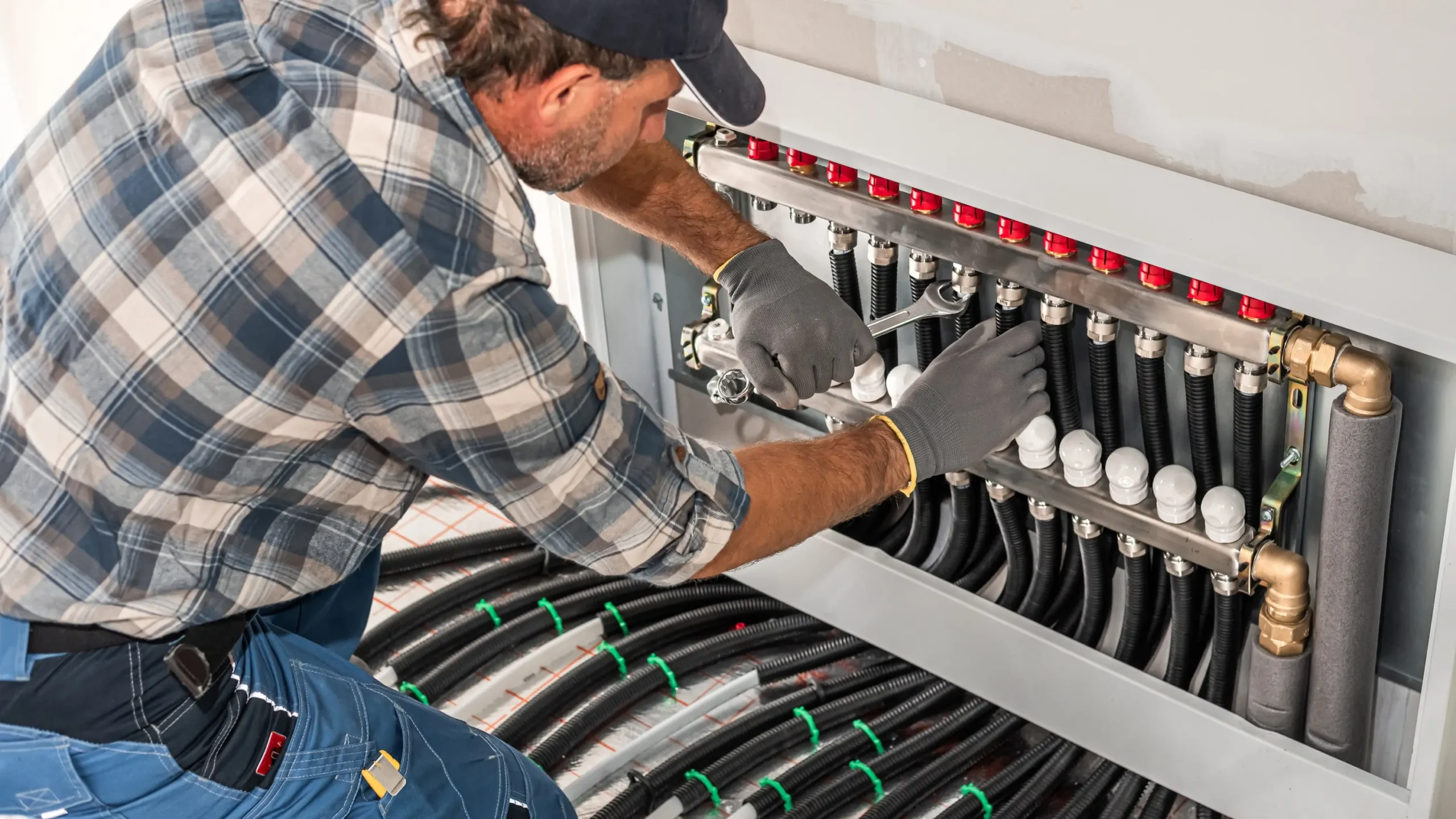 Montáž stropného chladenia v interiéri domu – chladiaci strop s rozvodmi vody